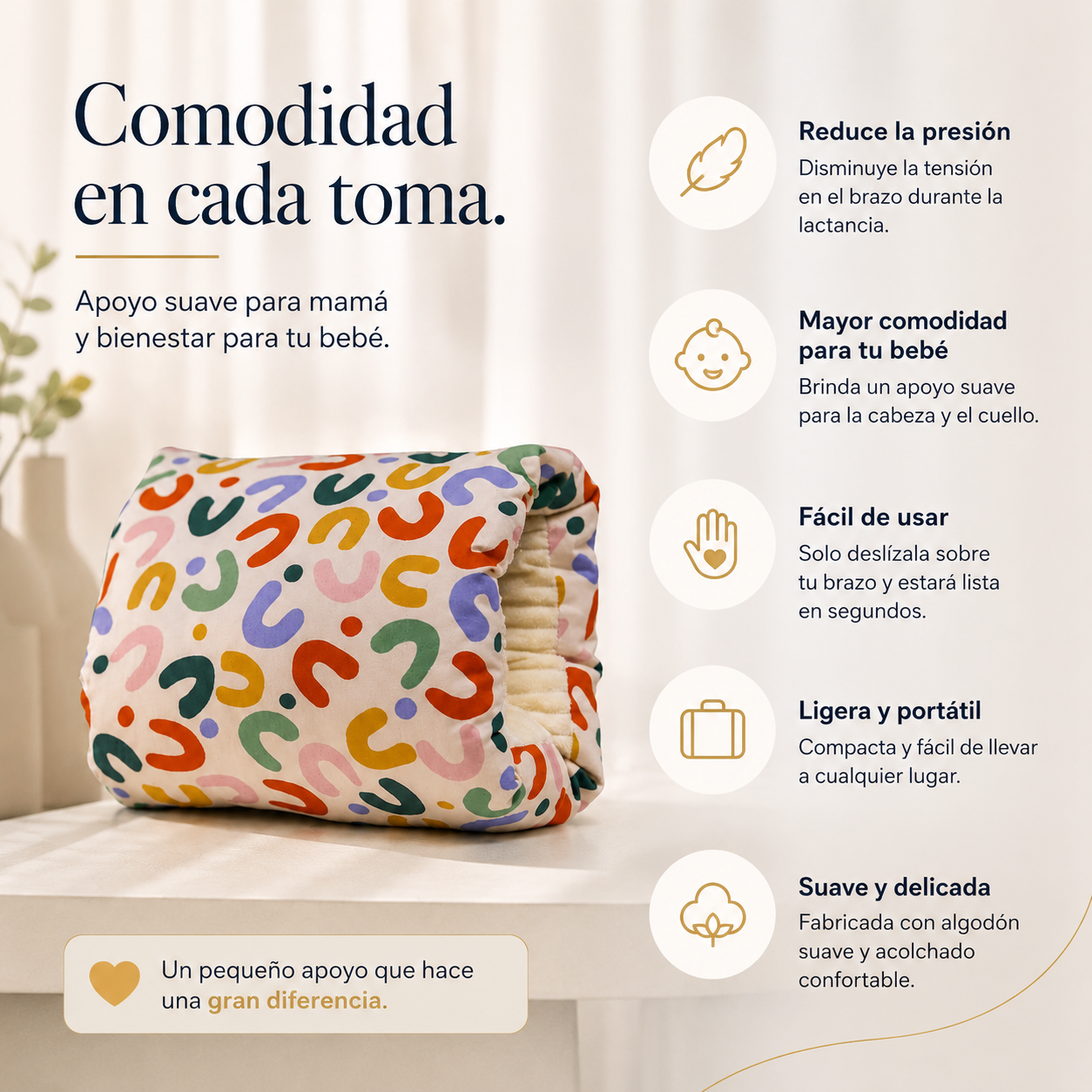 Cozy Cradle™ Nursing Pillow for Arm