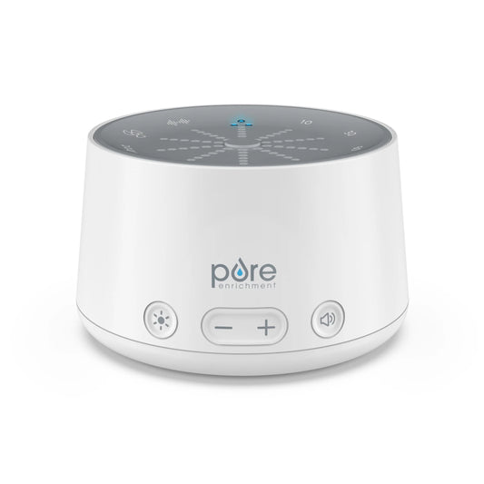 DOZE Sound Machine and Sleep Light - 6 Soothing Sounds, Relaxing Pulse Light, Auto Sleep Timer, and Built-In USB Charger - All-Natural Sleep and Stress Reliever