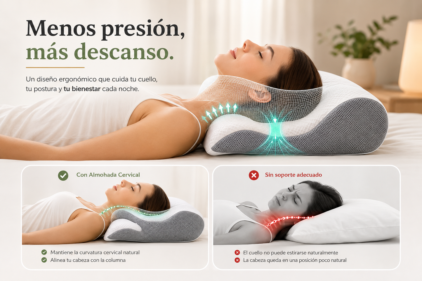 Almohada Ergonómica BeautySleep™