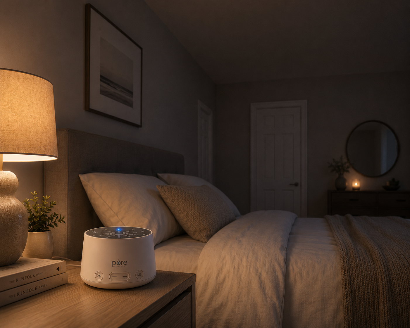 PORE™ Máquina de Sonido Inteligente con Luz de Relajación
